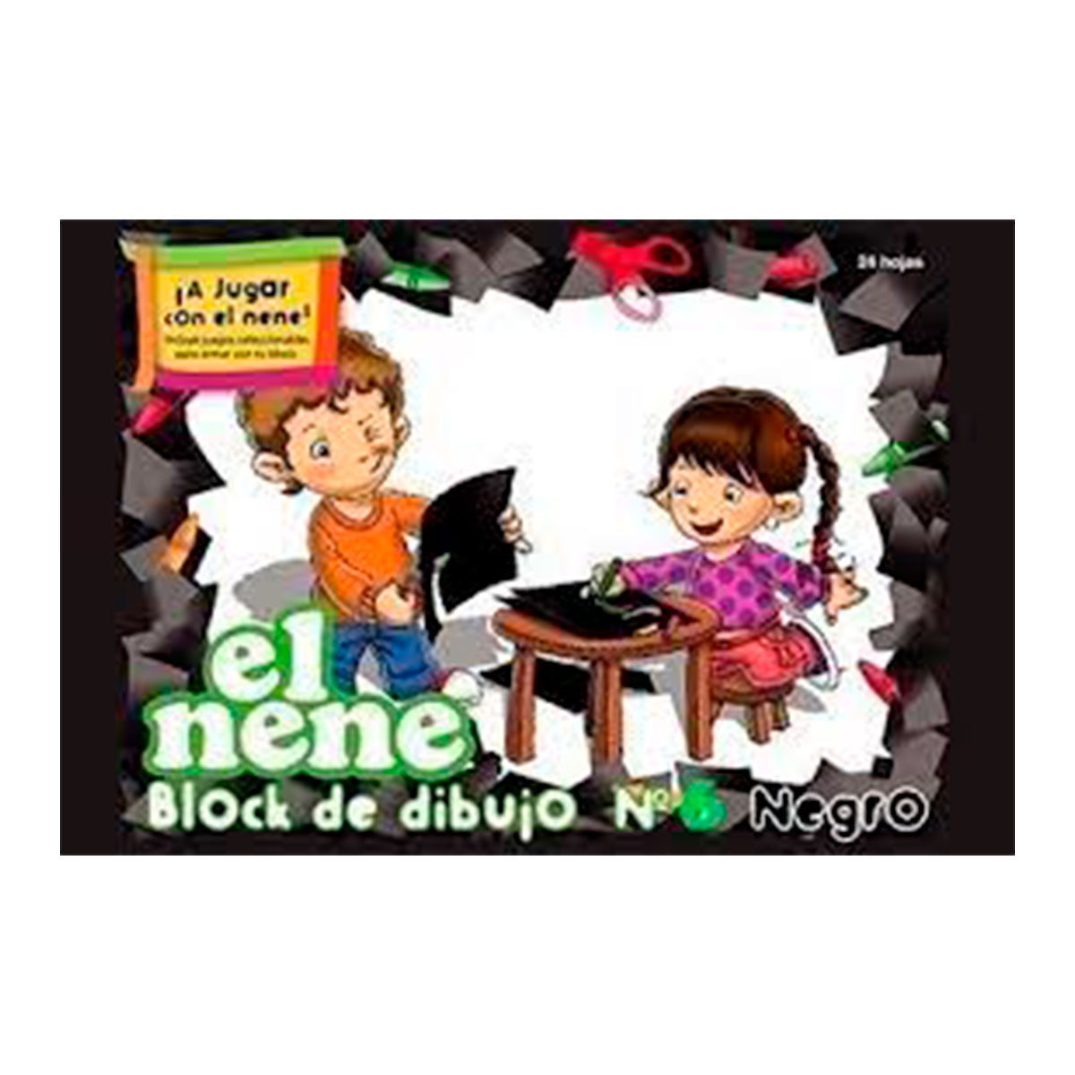 215214 EL NENE                                                      | BLOCK DIBUJO Nº 6 NEGRO POR 24 HOJAS                                                                                                                                                                                                            