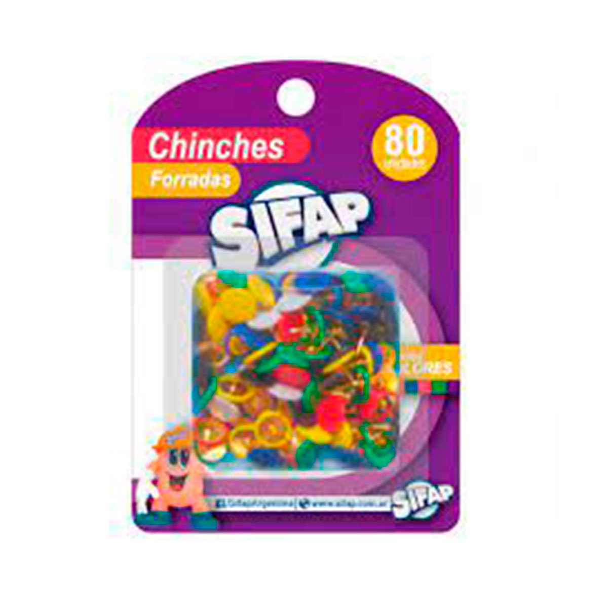 3100604400 SIFAP                                                        | SIFAP CHINCHES FORRADA X 80 UNIDADES T/S                                                                                                                                                                                                        